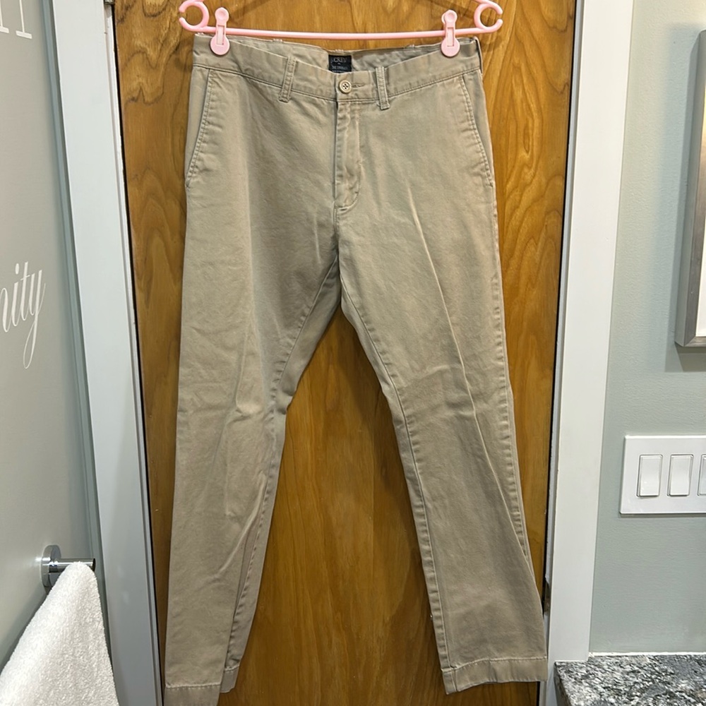 J.Crew The Driggs Khaki Pants 29x30 Slim Fit Classic Tan